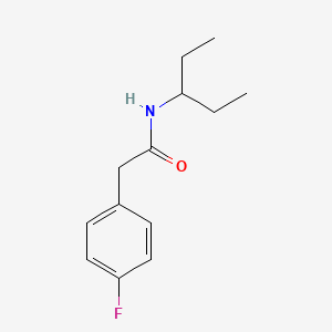 molecular formula C13H18FNO B5824974 N-(1-ethylpropyl)-2-(4-fluorophenyl)acetamide 