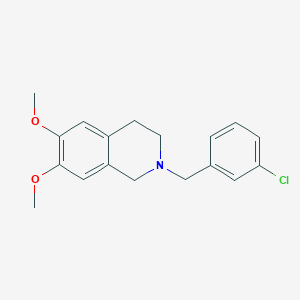 2-(3-chlorobenzyl)-6,7-dimethoxy-1,2,3,4-tetrahydroisoquinoline