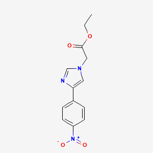 molecular formula C13H13N3O4 B5824999 ethyl [4-(4-nitrophenyl)-1H-imidazol-1-yl]acetate 