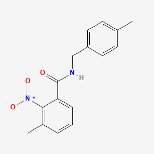 3-methyl-N-(4-methylbenzyl)-2-nitrobenzamide