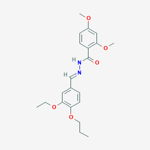 N'-(3-ethoxy-4-propoxybenzylidene)-2,4-dimethoxybenzohydrazide