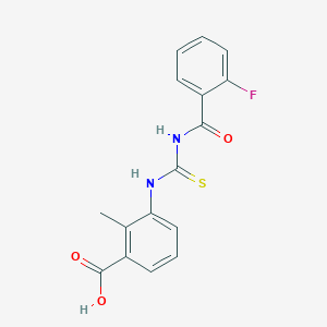 3-({[(2-fluorobenzoyl)amino]carbonothioyl}amino)-2-methylbenzoic acid