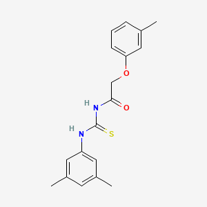 molecular formula C18H20N2O2S B5825045 N-{[(3,5-dimethylphenyl)amino]carbonothioyl}-2-(3-methylphenoxy)acetamide 