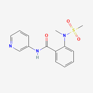 2-[methyl(methylsulfonyl)amino]-N-3-pyridinylbenzamide