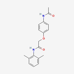 2-[4-(acetylamino)phenoxy]-N-(2,6-dimethylphenyl)acetamide