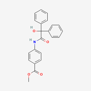 methyl 4-{[hydroxy(diphenyl)acetyl]amino}benzoate