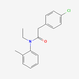 2-(4-chlorophenyl)-N-ethyl-N-(2-methylphenyl)acetamide