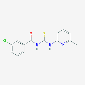 3-chloro-N-{[(6-methyl-2-pyridinyl)amino]carbonothioyl}benzamide