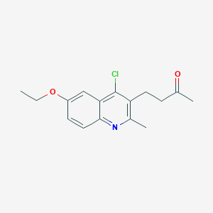 4-(4-chloro-6-ethoxy-2-methyl-3-quinolinyl)-2-butanone