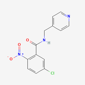 5-chloro-2-nitro-N-(pyridin-4-ylmethyl)benzamide