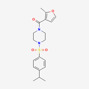 1-[(4-isopropylphenyl)sulfonyl]-4-(2-methyl-3-furoyl)piperazine