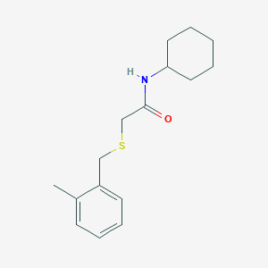 N-cyclohexyl-2-[(2-methylbenzyl)thio]acetamide