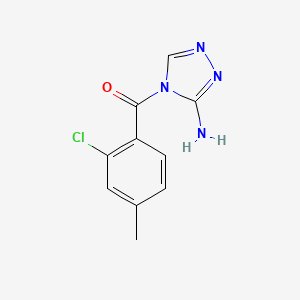 molecular formula C10H9ClN4O B5825216 4-(2-氯-4-甲基苯甲酰基)-4H-1,2,4-三唑-3-胺 