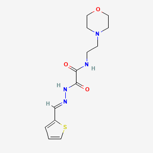 N-[2-(4-morpholinyl)ethyl]-2-oxo-2-[2-(2-thienylmethylene)hydrazino]acetamide