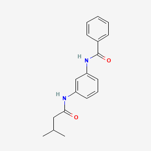 N-{3-[(3-methylbutanoyl)amino]phenyl}benzamide