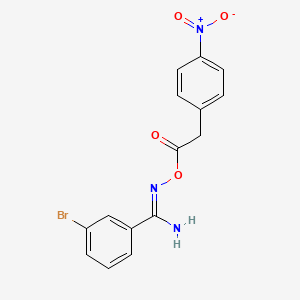 3-bromo-N'-{[(4-nitrophenyl)acetyl]oxy}benzenecarboximidamide