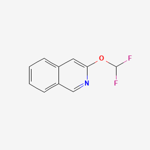 molecular formula C10H7F2NO B582525 3-(Difluoromethoxy)isoquinoline CAS No. 1261770-41-5
