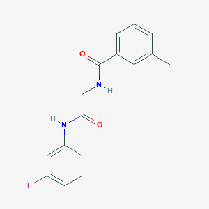 N-{2-[(3-fluorophenyl)amino]-2-oxoethyl}-3-methylbenzamide