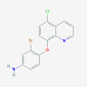 3-bromo-4-[(5-chloro-8-quinolinyl)oxy]aniline