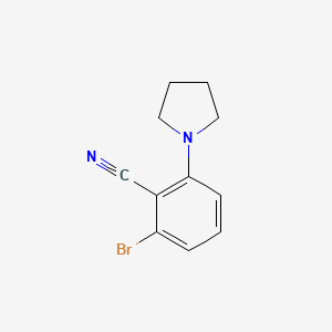 2-Bromo-6-pyrrolidinobenzonitrile