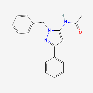 N-(1-benzyl-3-phenyl-1H-pyrazol-5-yl)acetamide