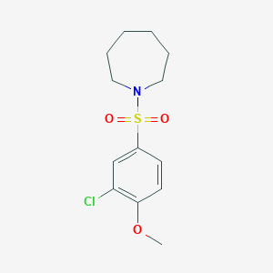 1-[(3-chloro-4-methoxyphenyl)sulfonyl]azepane