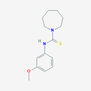 molecular formula C14H20N2OS B5825317 N-(3-methoxyphenyl)-1-azepanecarbothioamide 