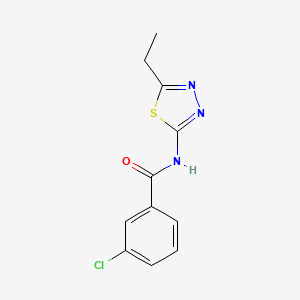 3-chloro-N-(5-ethyl-1,3,4-thiadiazol-2-yl)benzamide