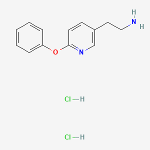 molecular formula C13H16Cl2N2O B582534 2-(6-Phenoxypyridin-3-yl)ethanamine dihydrochloride CAS No. 1303968-49-1