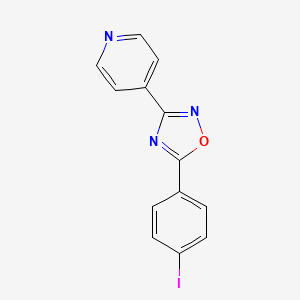 4-[5-(4-iodophenyl)-1,2,4-oxadiazol-3-yl]pyridine