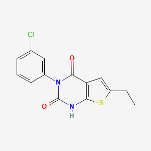 3-(3-chlorophenyl)-6-ethylthieno[2,3-d]pyrimidine-2,4(1H,3H)-dione