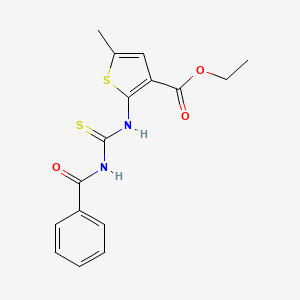 ethyl 2-{[(benzoylamino)carbonothioyl]amino}-5-methyl-3-thiophenecarboxylate