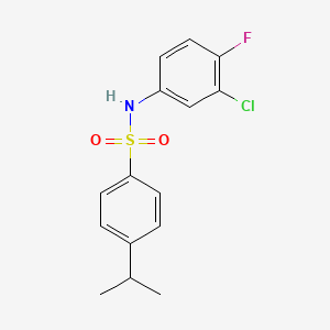 N-(3-chloro-4-fluorophenyl)-4-isopropylbenzenesulfonamide