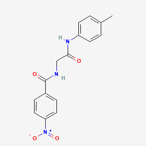 N-{2-[(4-methylphenyl)amino]-2-oxoethyl}-4-nitrobenzamide