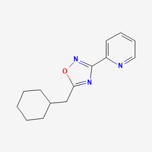 2-[5-(cyclohexylmethyl)-1,2,4-oxadiazol-3-yl]pyridine