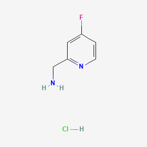 molecular formula C6H8ClFN2 B582543 (4-氟吡啶-2-基)甲胺盐酸盐 CAS No. 1241725-81-4