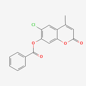 6-chloro-4-methyl-2-oxo-2H-chromen-7-yl benzoate