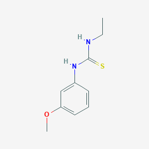 molecular formula C10H14N2OS B5825437 N-ethyl-N'-(3-methoxyphenyl)thiourea 