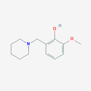 2-methoxy-6-(1-piperidinylmethyl)phenol