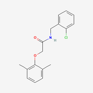 molecular formula C17H18ClNO2 B5825447 N-(2-chlorobenzyl)-2-(2,6-dimethylphenoxy)acetamide 