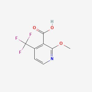 B582545 2-Methoxy-4-(trifluoromethyl)nicotinic acid CAS No. 1221792-53-5