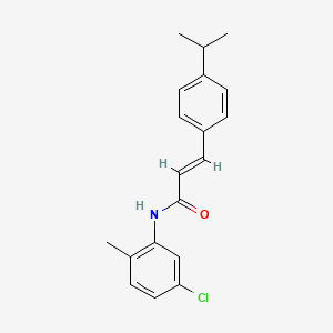 molecular formula C19H20ClNO B5825455 N-(5-chloro-2-methylphenyl)-3-(4-isopropylphenyl)acrylamide 