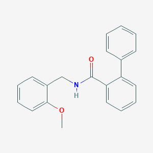 N-[(2-methoxyphenyl)methyl]-2-phenylbenzamide