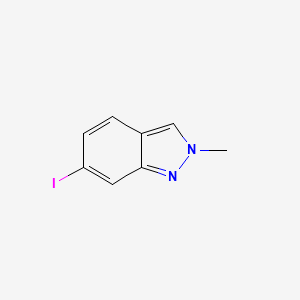 molecular formula C8H7IN2 B582551 6-碘-2-甲基-2H-吲唑 CAS No. 1216387-68-6