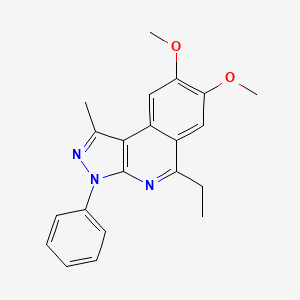 5-ethyl-7,8-dimethoxy-1-methyl-3-phenyl-3H-pyrazolo[3,4-c]isoquinoline