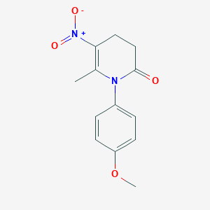 molecular formula C13H14N2O4 B5825512 1-(4-Methoxyphenyl)-6-methyl-5-nitro-3,4-dihydropyridin-2-one 