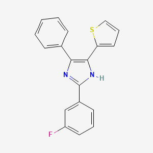 2-(3-fluorophenyl)-5-phenyl-4-(thiophen-2-yl)-1H-imidazole