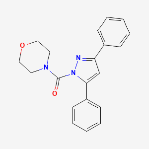 molecular formula C20H19N3O2 B5825536 4-[(3,5-diphenyl-1H-pyrazol-1-yl)carbonyl]morpholine 