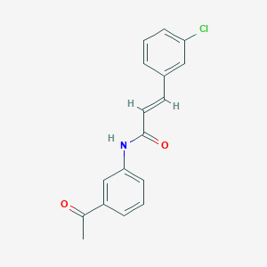 N-(3-acetylphenyl)-3-(3-chlorophenyl)acrylamide