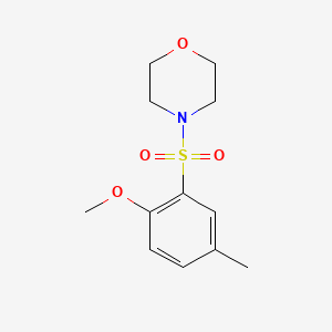 molecular formula C12H17NO4S B5825559 4-[(2-methoxy-5-methylphenyl)sulfonyl]morpholine 